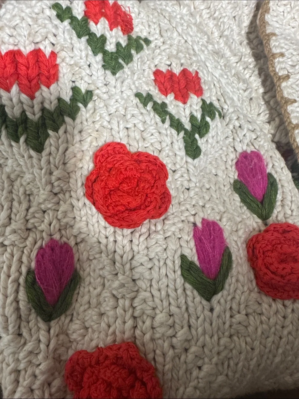 NWT Free People Rosebud Cardigan, size large - Picture 7 of 7